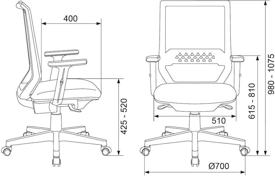 Кресло Бюрократ MC-611N/B/NEO-Black