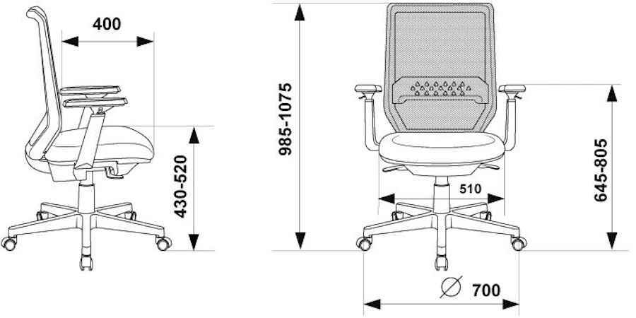 Кресло Бюрократ MC-611N