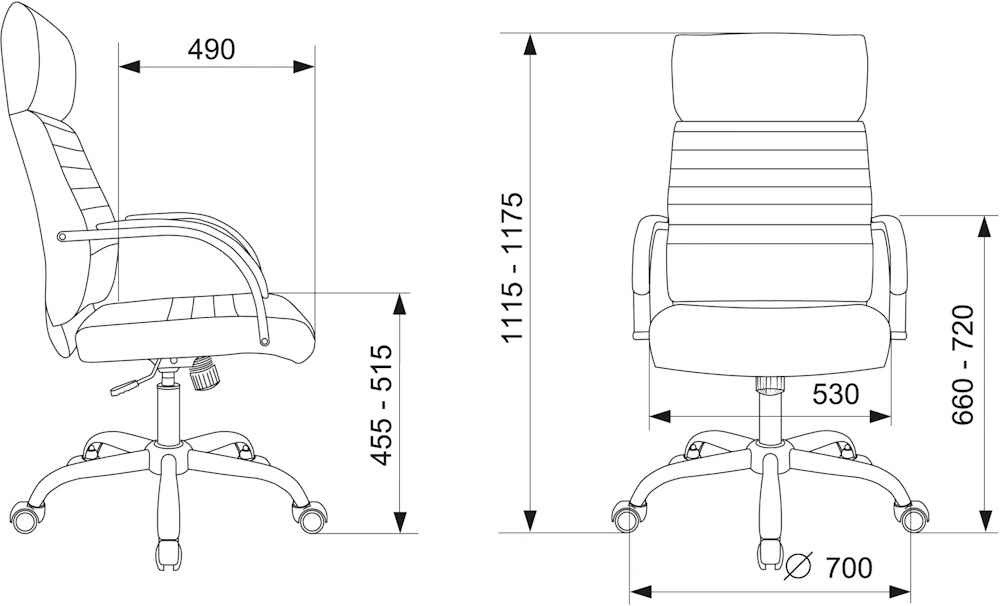 Кресло БЮРОКРАТ T-8010SL/Ivory хром